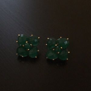 Elyssa Bass Green Onyx Earrings